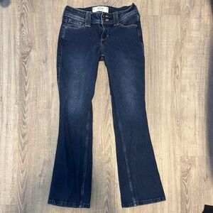 Hollister Women's Boot Cut Jeans in Deep Blue